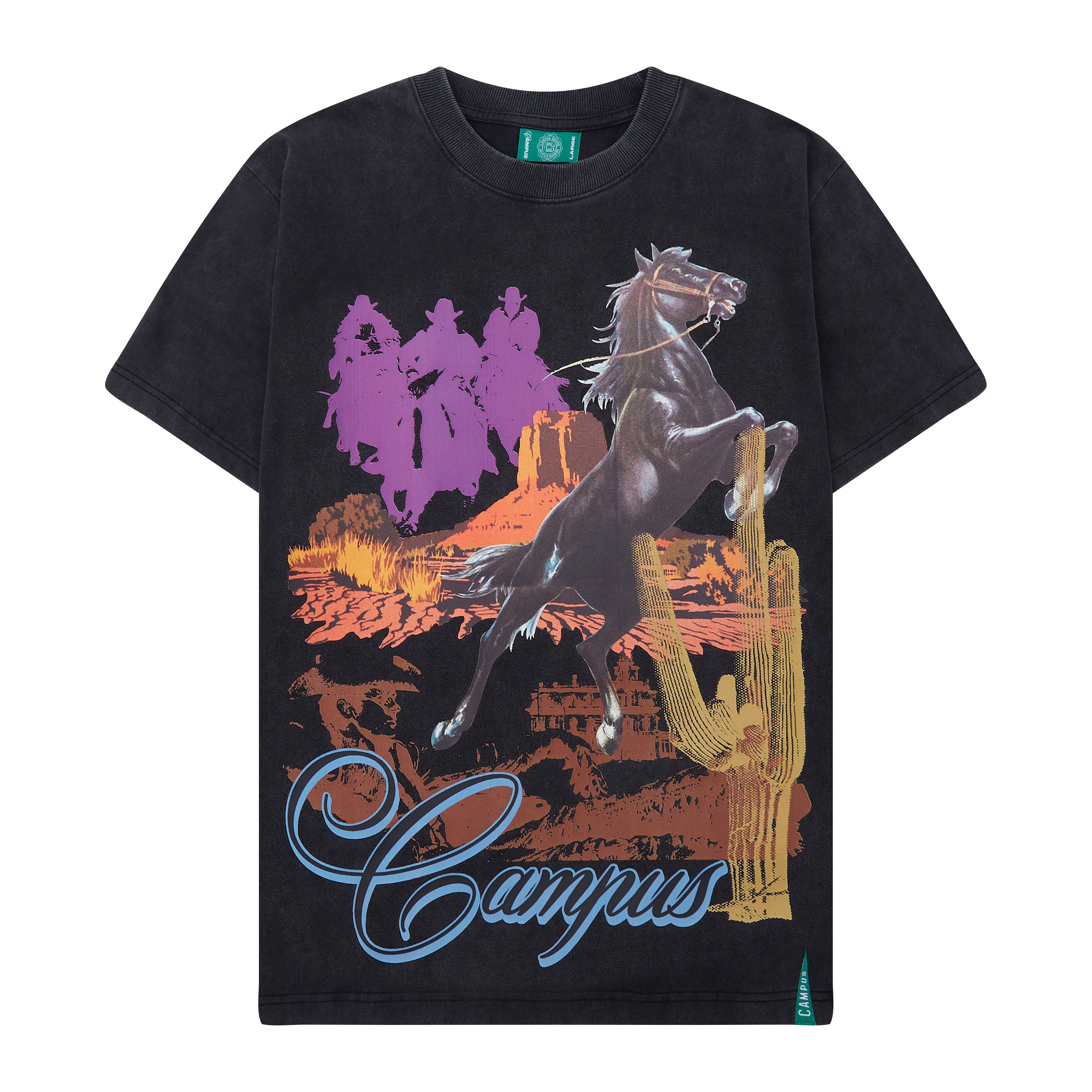 Eastwood Crop Tee (Vintage Black)